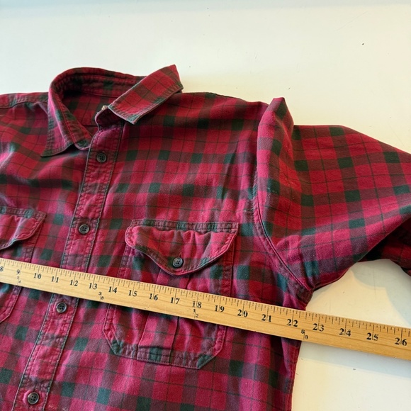 CC Filson Buffalo Plaid Double Pocket Long Sleeve Flannel Button Up Shirt MEDIUM - Picture 6 of 8